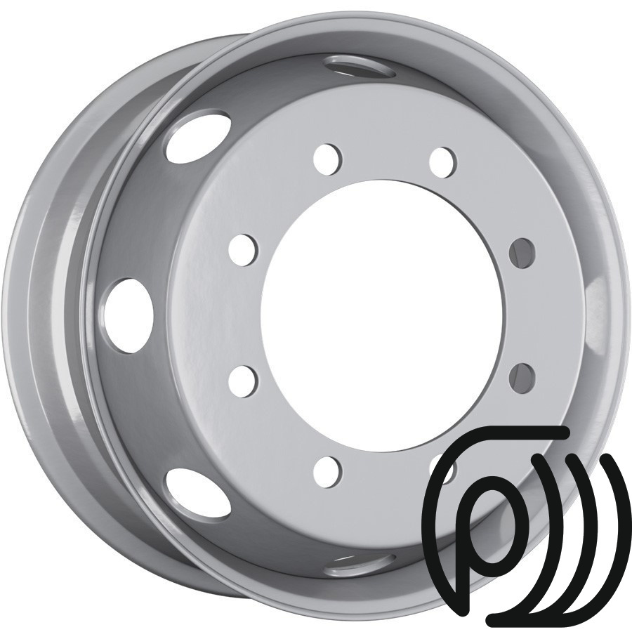 грузовой диск srw topu 6.75x19.5 8x275 et145 d221 (silver)