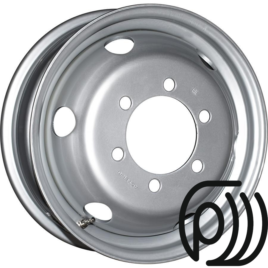 грузовой диск asterro tc1607fx 5.5x16 6x170 et106 dia 130 усиленный 1350кг.